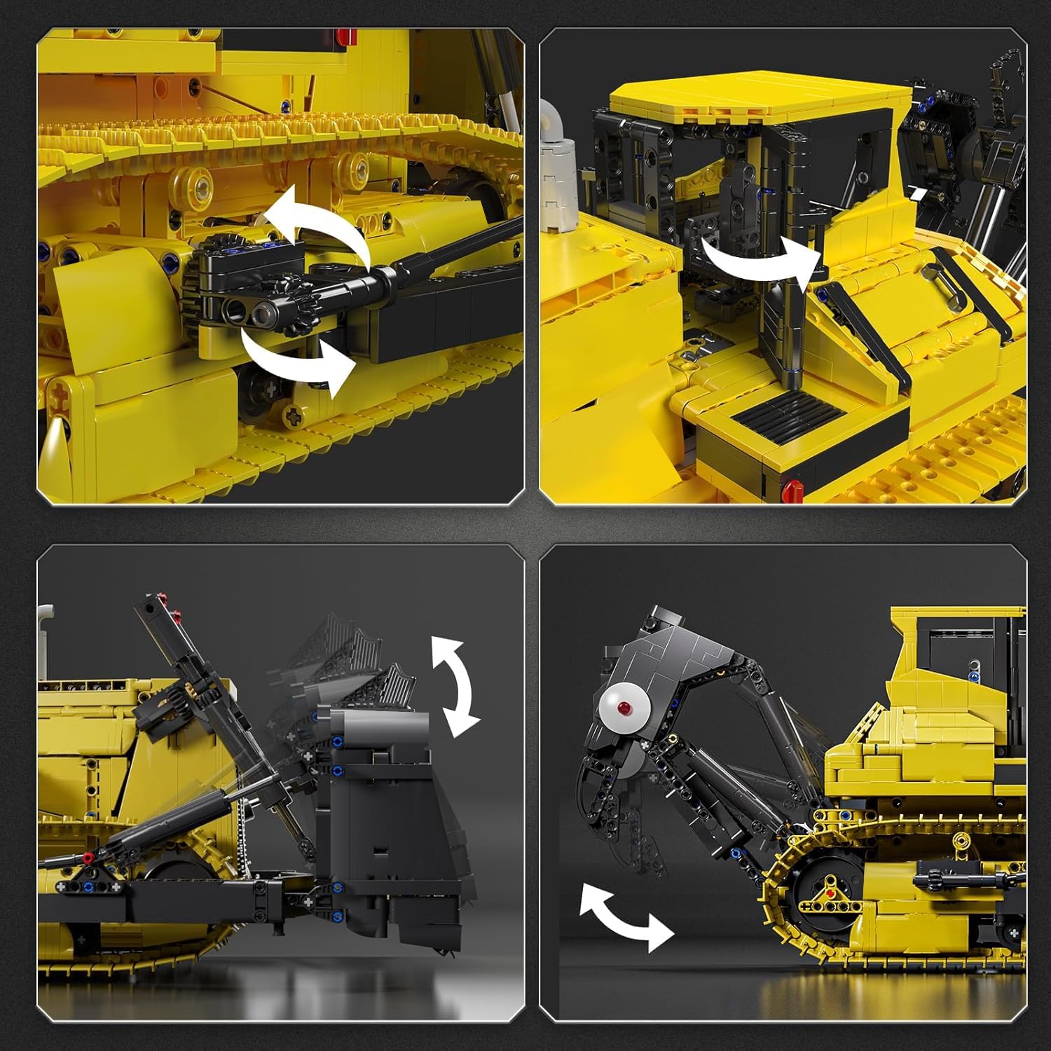 Amazon.com: Mould King 17049 Crawler Bulldozer Building Kits, MOC